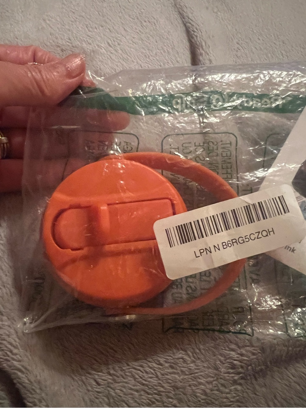 Hydro Flask Orange Straw Lid, BPA Free, new in sealed package.